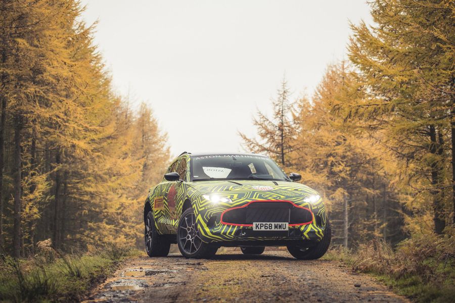 DBX: Prototype testing of Aston Martin's first SUV; video tackling Welsh Rally stage